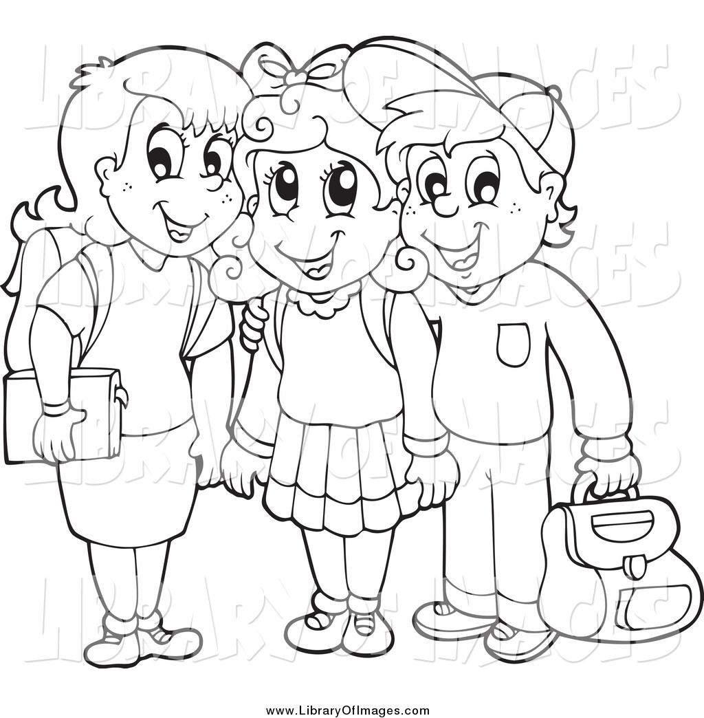 Back To School Clipart Black And White | School Clipart