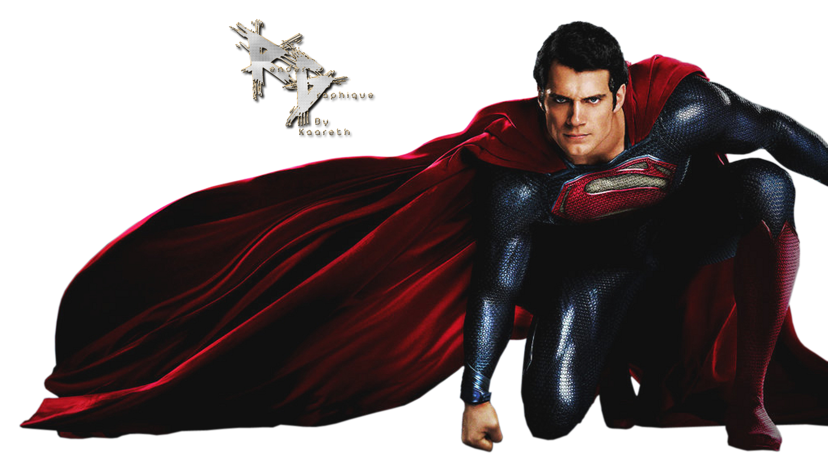 Render Superman Man of Steel cape rouge bleu - Movies and T.V ...