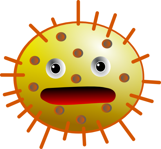 clipartist.net » Clip Art » coccus virus super duper SVG