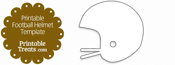 Printable Football Helmet Template