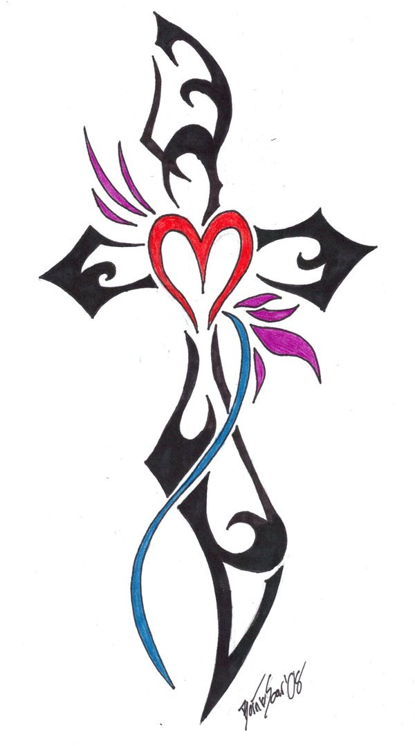Free Tribal Cross Tattoo Designs – My Favourite Free Tribal Cross ...