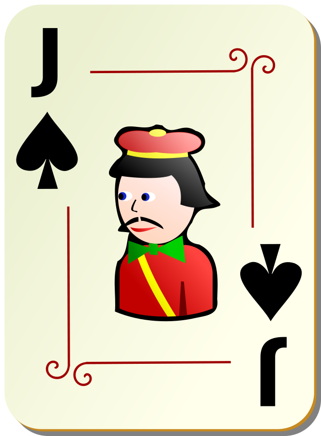 Ornamental deck: Jack of spades Clipart, vector clip art online ...