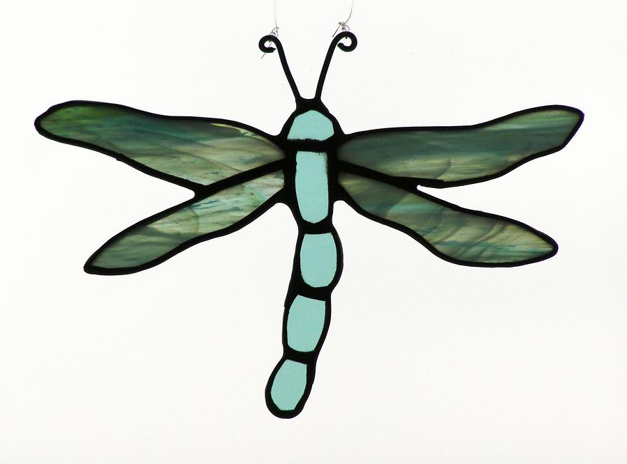 Blue Dragonfly Suncatcher by Shelly Reid - Blue Dragonfly ...