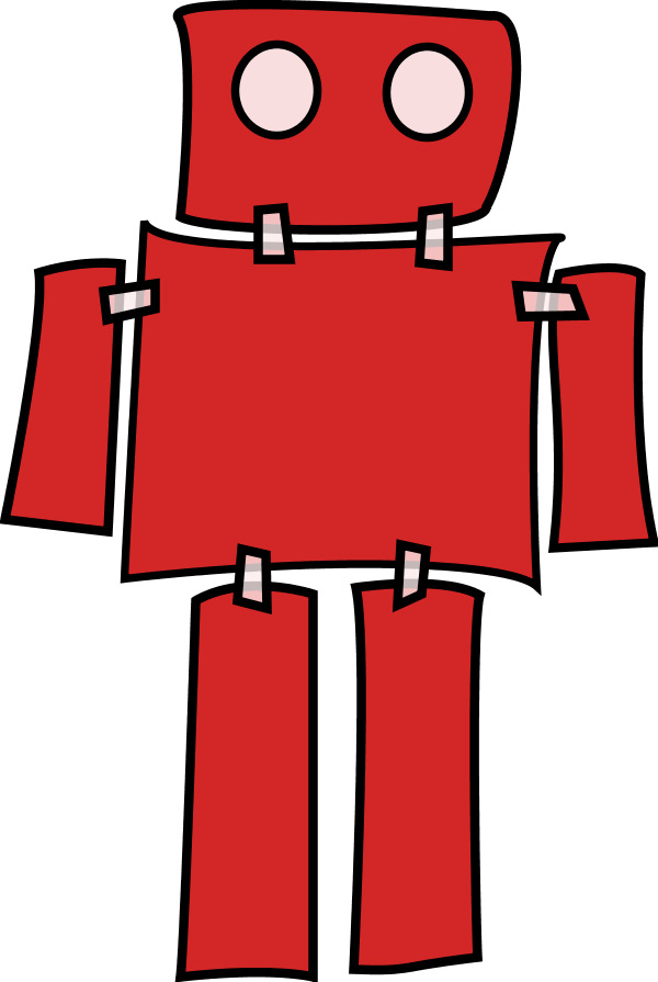 Robot Cartoon - vector Clip Art
