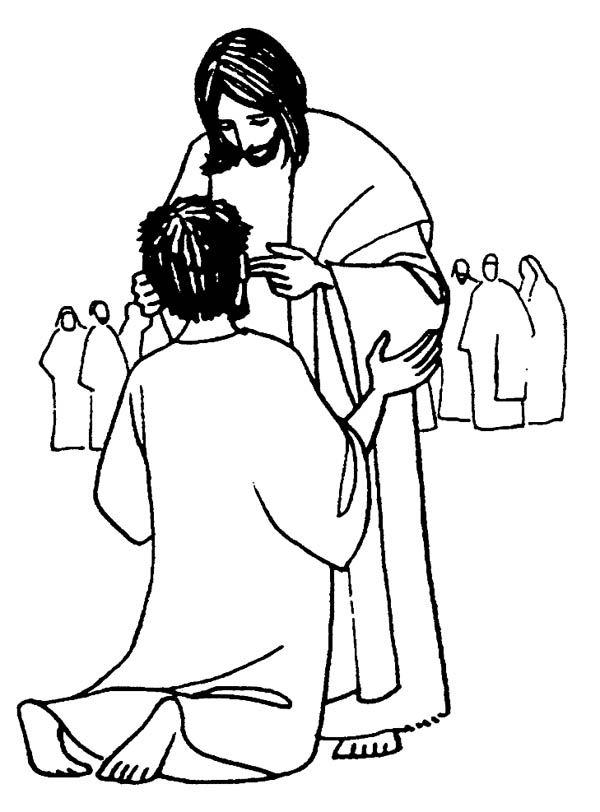 Jesus Heals The Sick Is Miracles Of Jesus Coloring Page NetArt