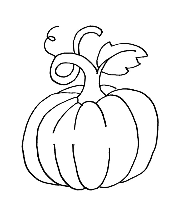 The Great Pumpkin Vegetable Coloring Page For Kids - Vegetable ...
