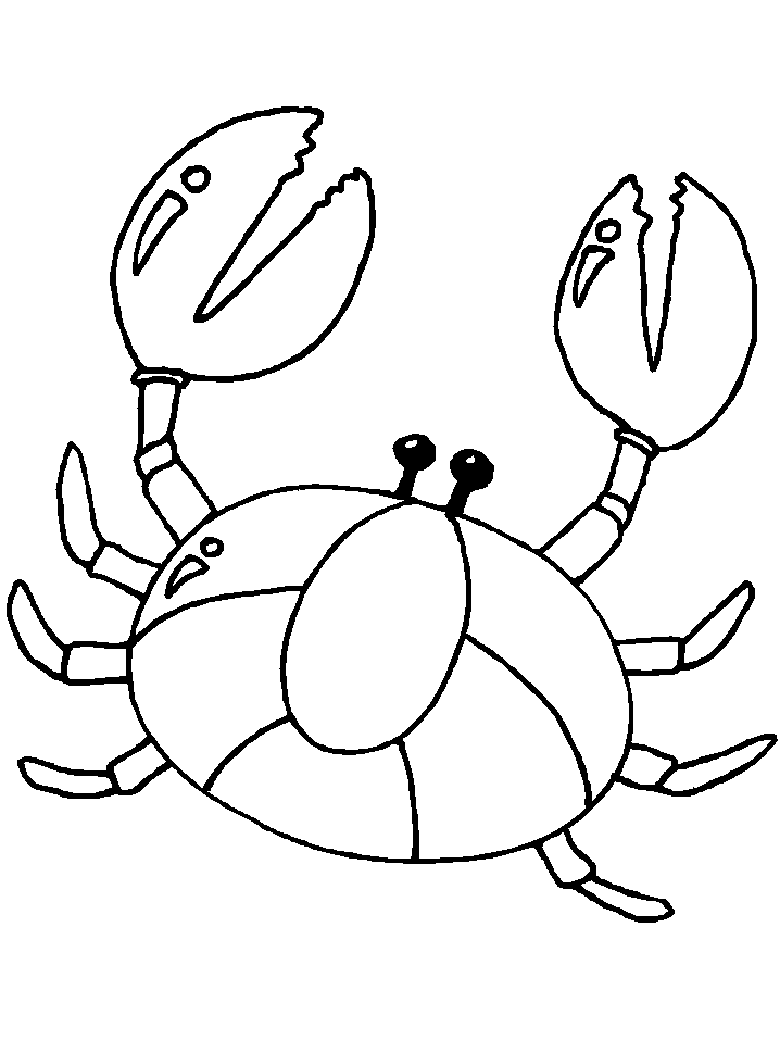 Crab Coloring Page Images & Pictures - Becuo
