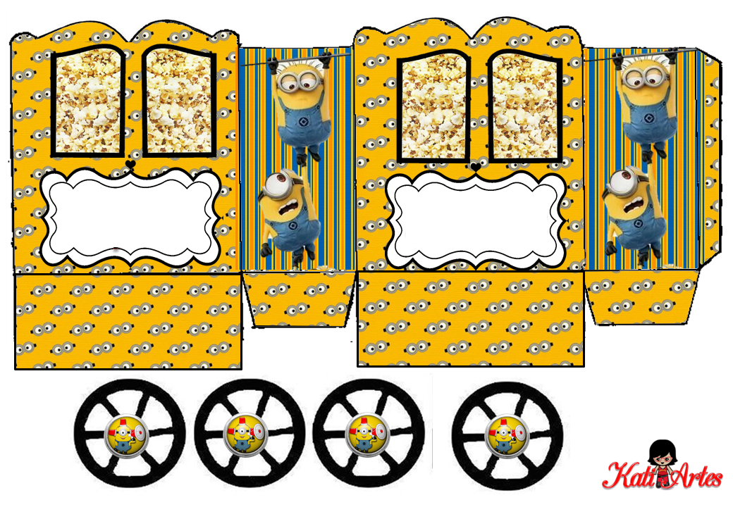 Minions: Princess Carriage Shaped Free Printable Box. | Oh My ...