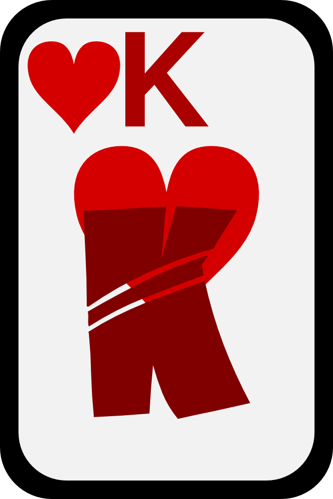 OnlineLabels Clip Art - King Of Hearts