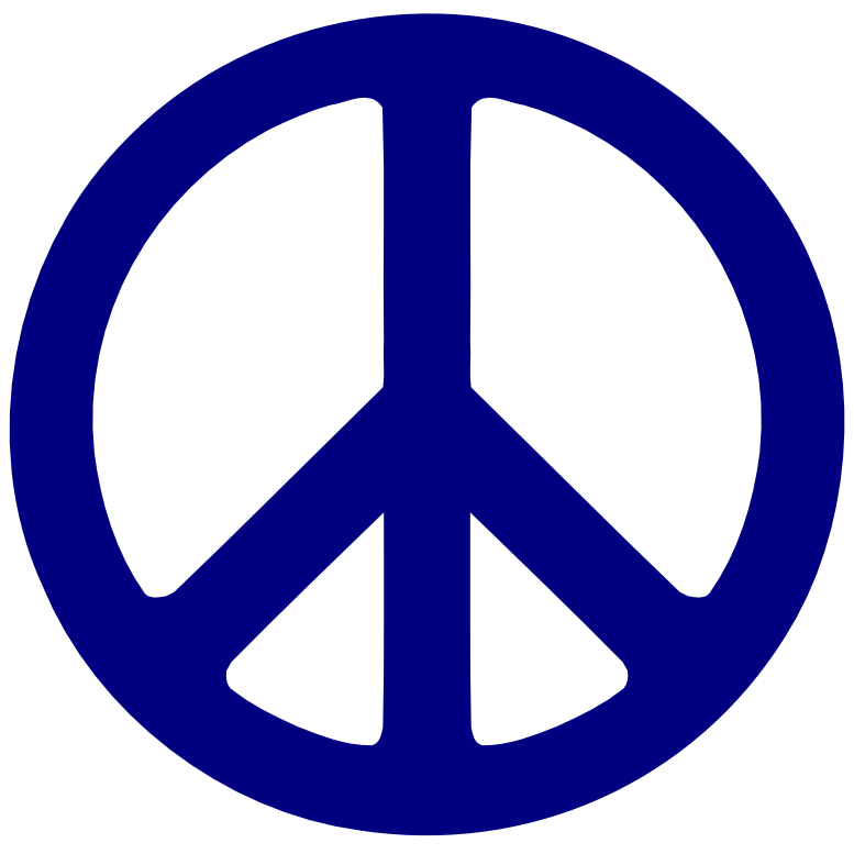 Navy Blue Peace Symbol 1 Supercalifragilisticexpialidocious SVG ...