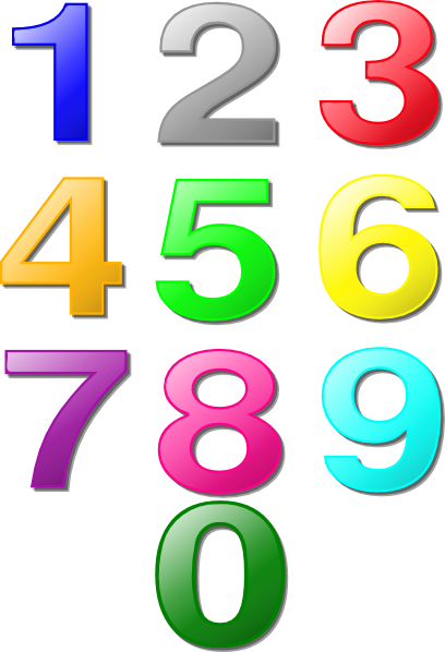 Numbers Clip Art 1 10 | Clipart Panda - Free Clipart Images