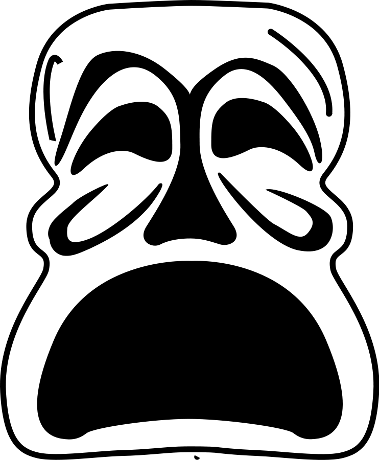 Mask afraid SVG Vector file, vector clip art svg file