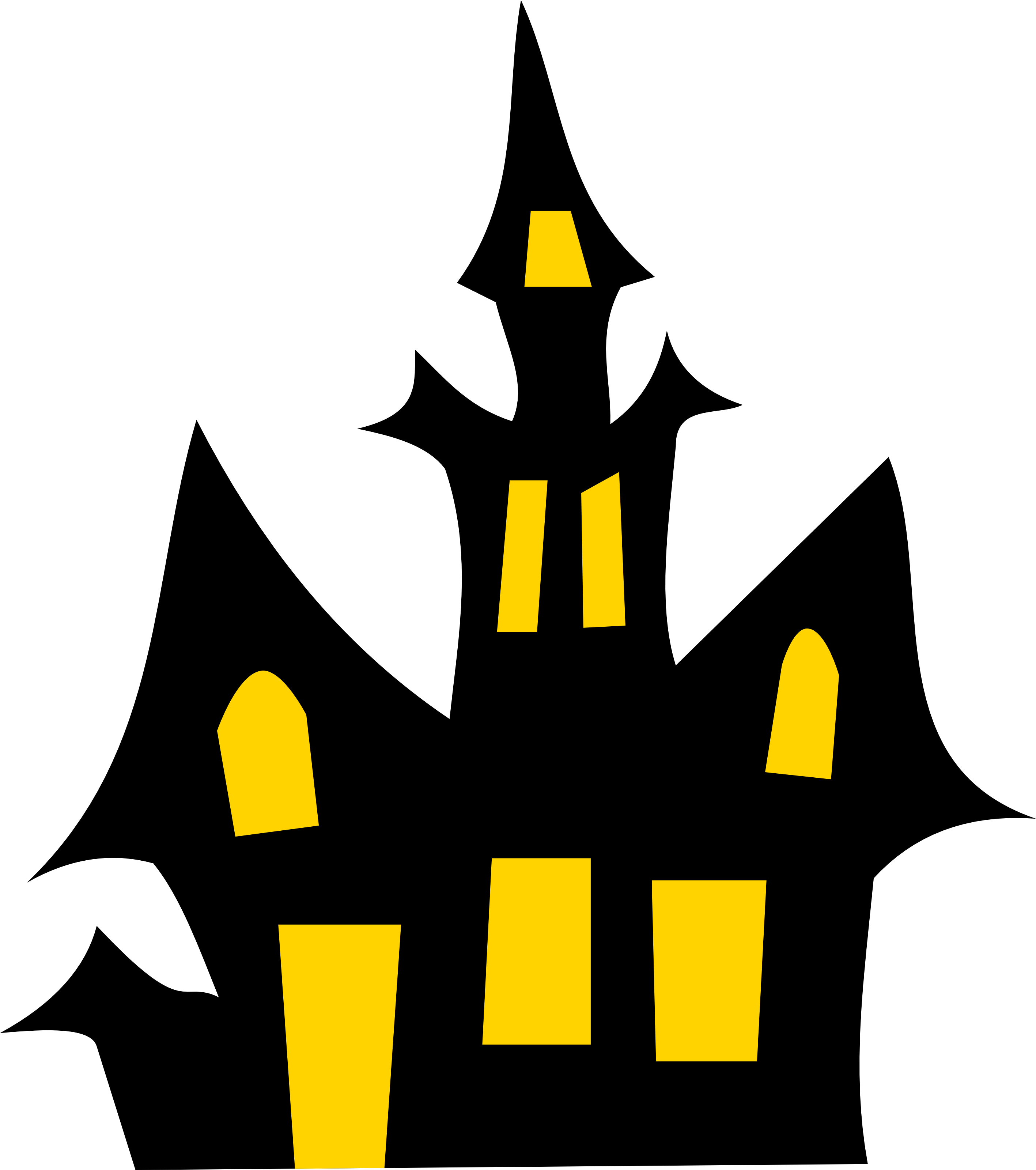 Images For > Haunted House Silhouettes