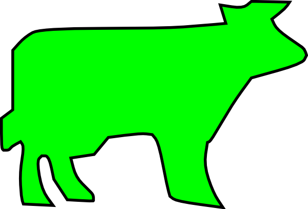 Farm Animal Outline clip art - vector clip art online, royalty ...