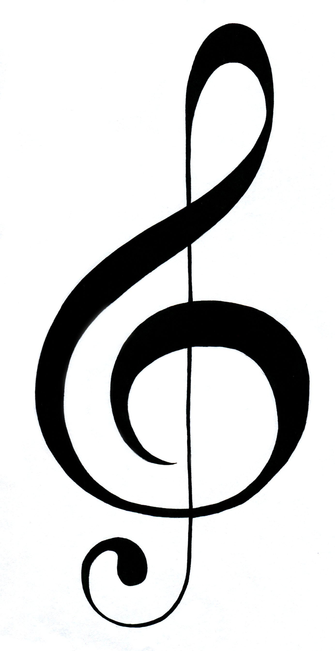 free music clipart treble clef - photo #19
