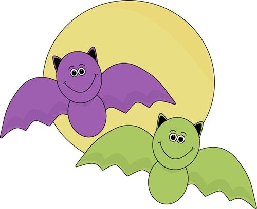Flying Halloween Bats Clip Art - Flying Halloween Bats Image