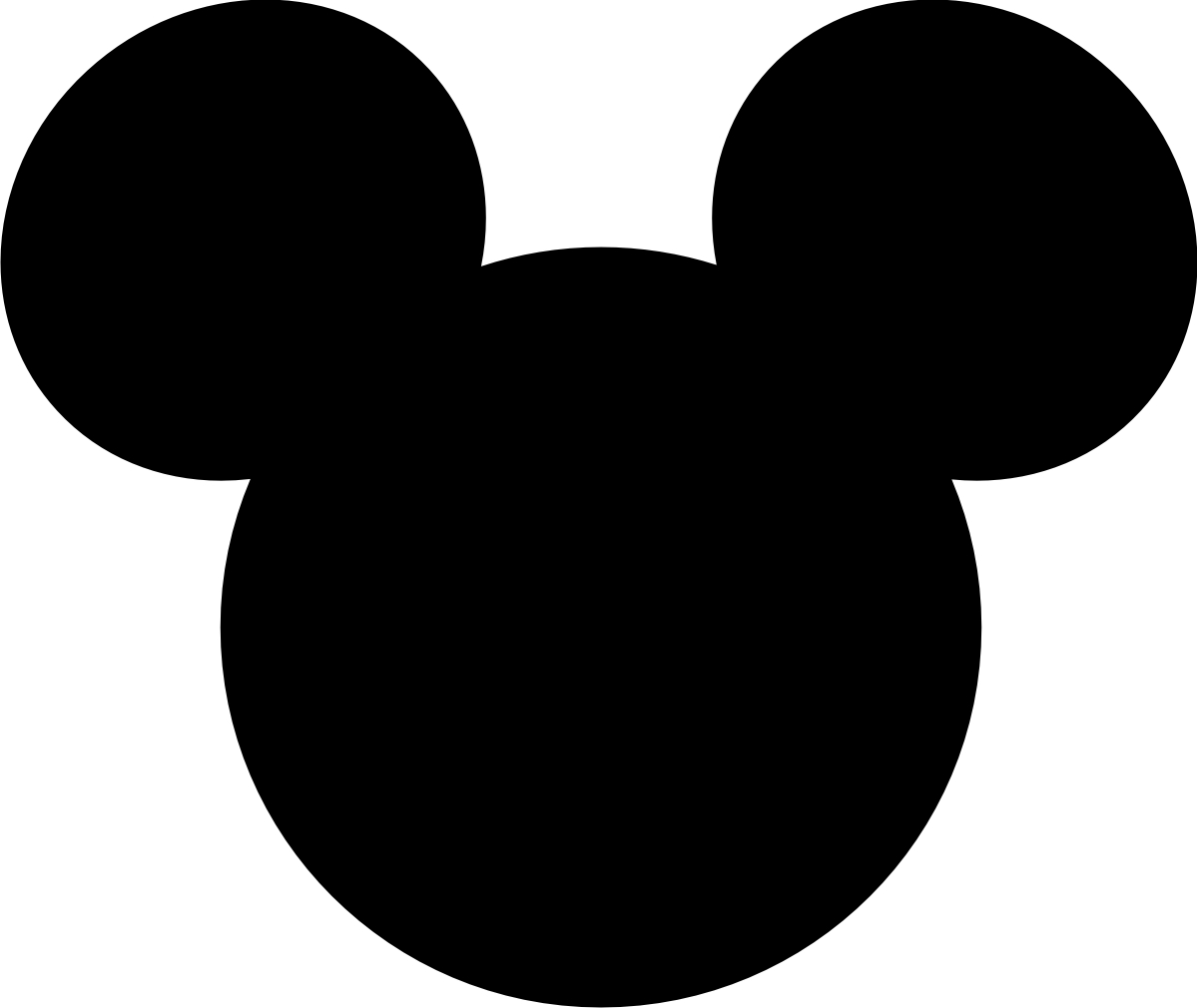 Outline Of Mickey Mouse Head - Cliparts.co