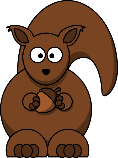 Cartoon Squirrel clip art - vector clip art online, royalty free ...