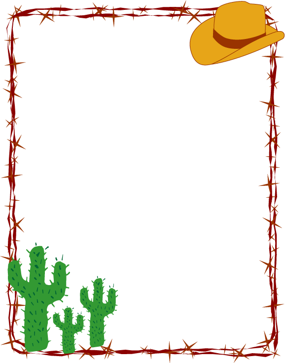 Cowboy Border Clip Art - ClipArt Best