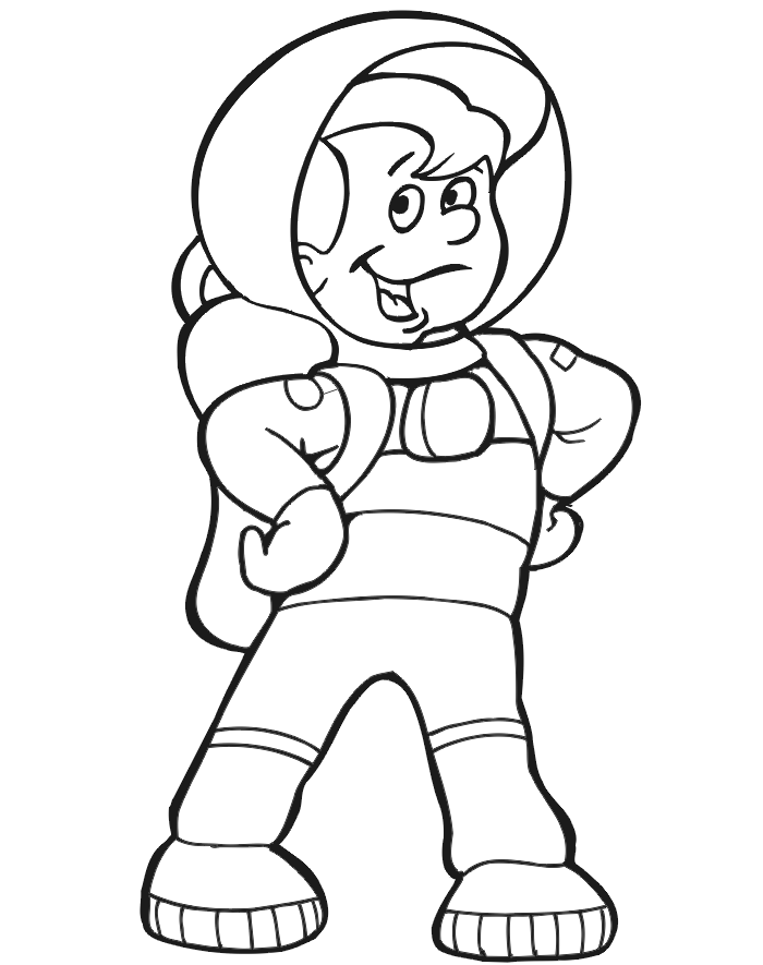 Astronaut Colouring Pages | Coloring - Part 2