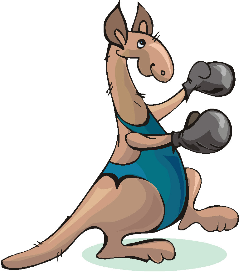 free clipart boxing kangaroo - photo #7