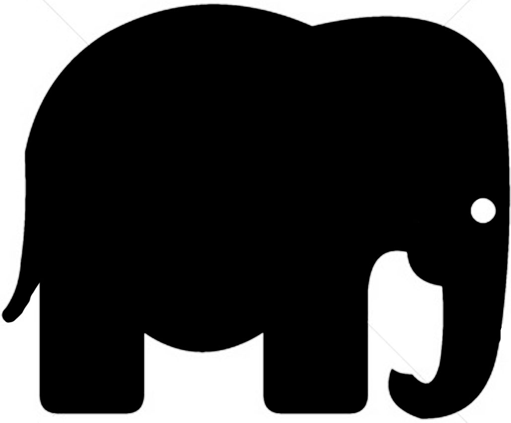 Images For > Elephant Head Outline