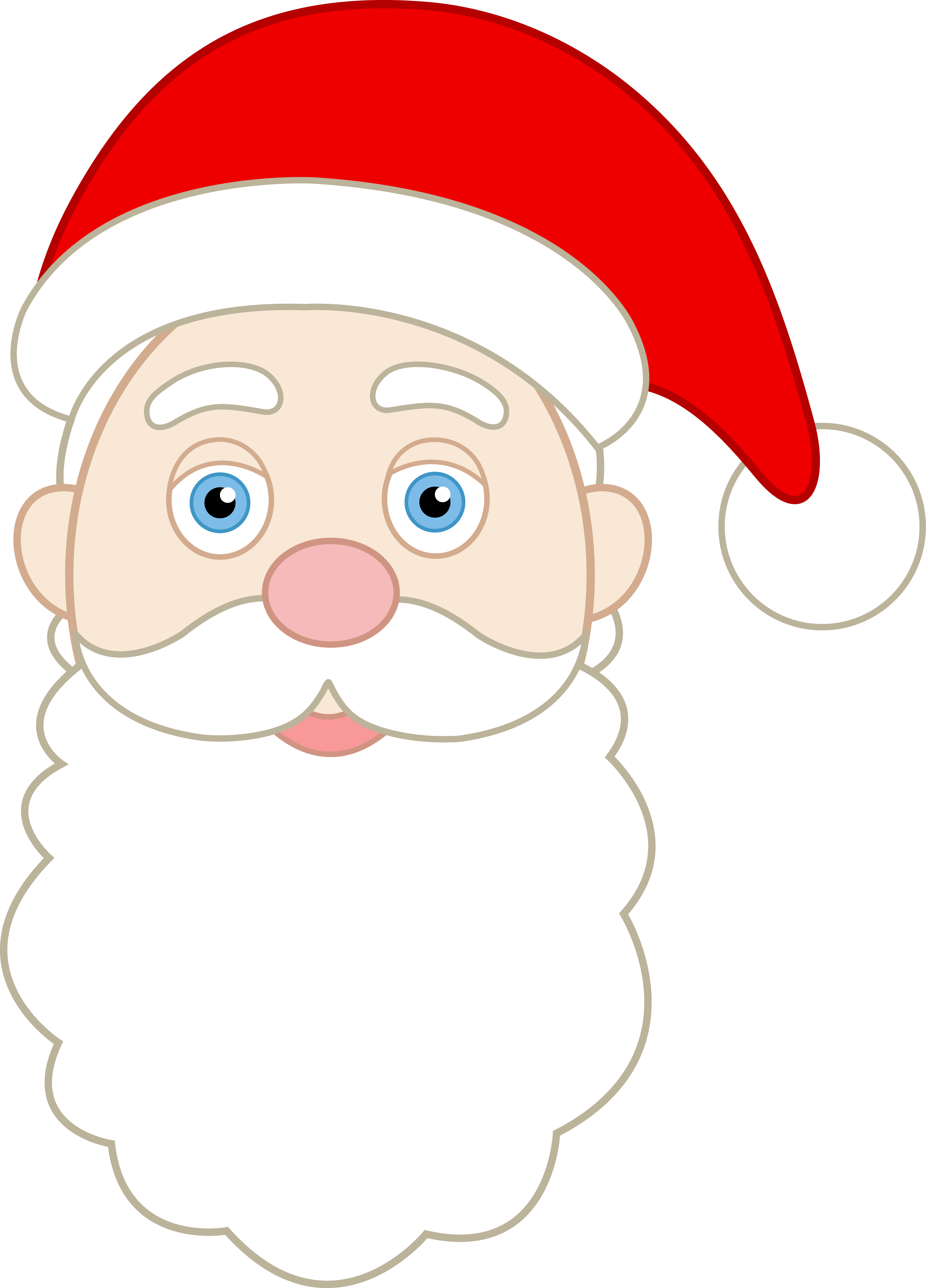 Cartoon Santa Face Cliparts.co