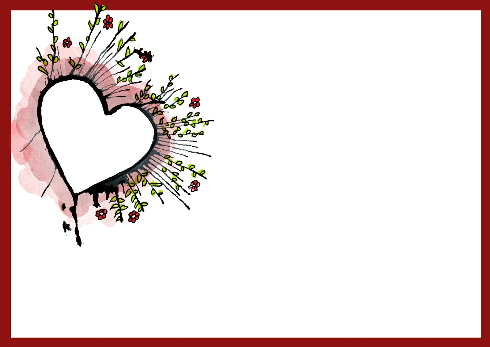 Heart Border For Word Cliparts Co