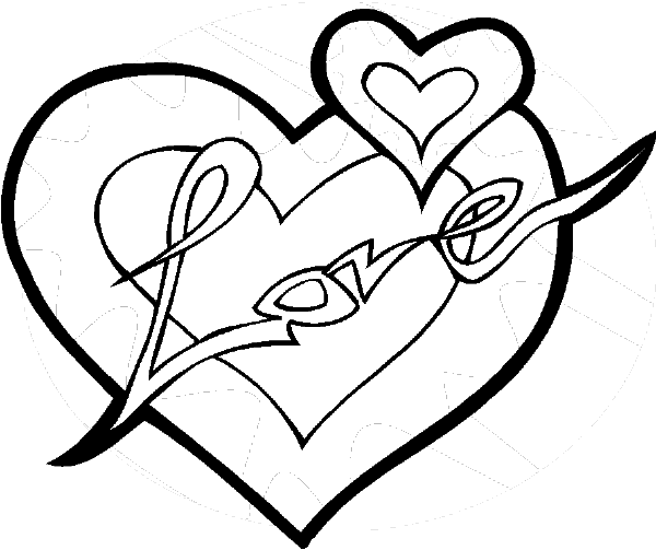 Heart With Wings Coloring Pages - ClipArt Best