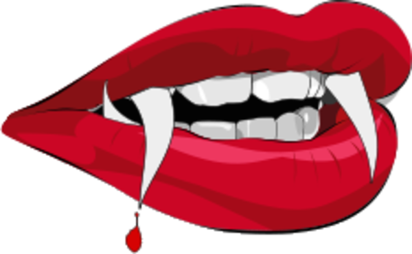 Vampire Teeth T image - vector clip art online, royalty free ...
