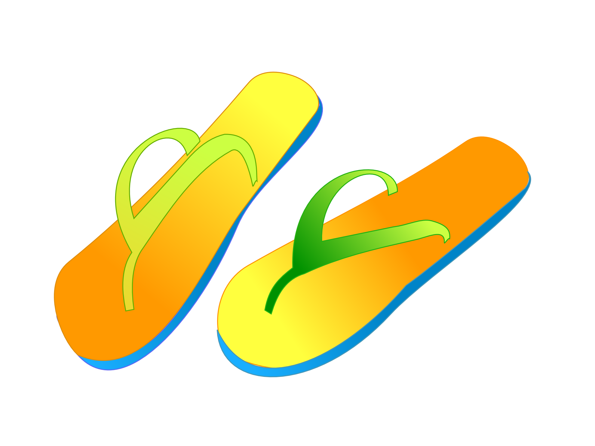 Images For > Flip Flops Clip Art
