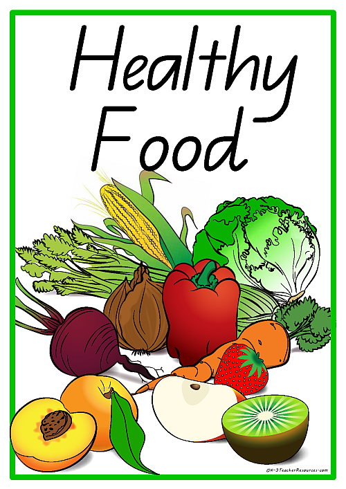 Nutrition Thematic Unit - 31 Healthy Food Words And Pictures - K-3 ...