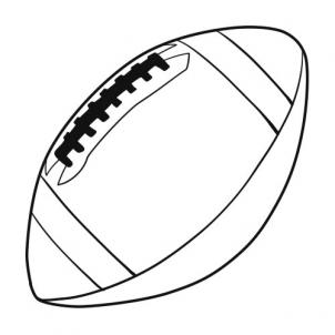 Football Line Drawing - Cliparts.co