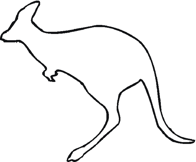 Kangaroo Coloring Pages | Clipart Panda - Free Clipart Images