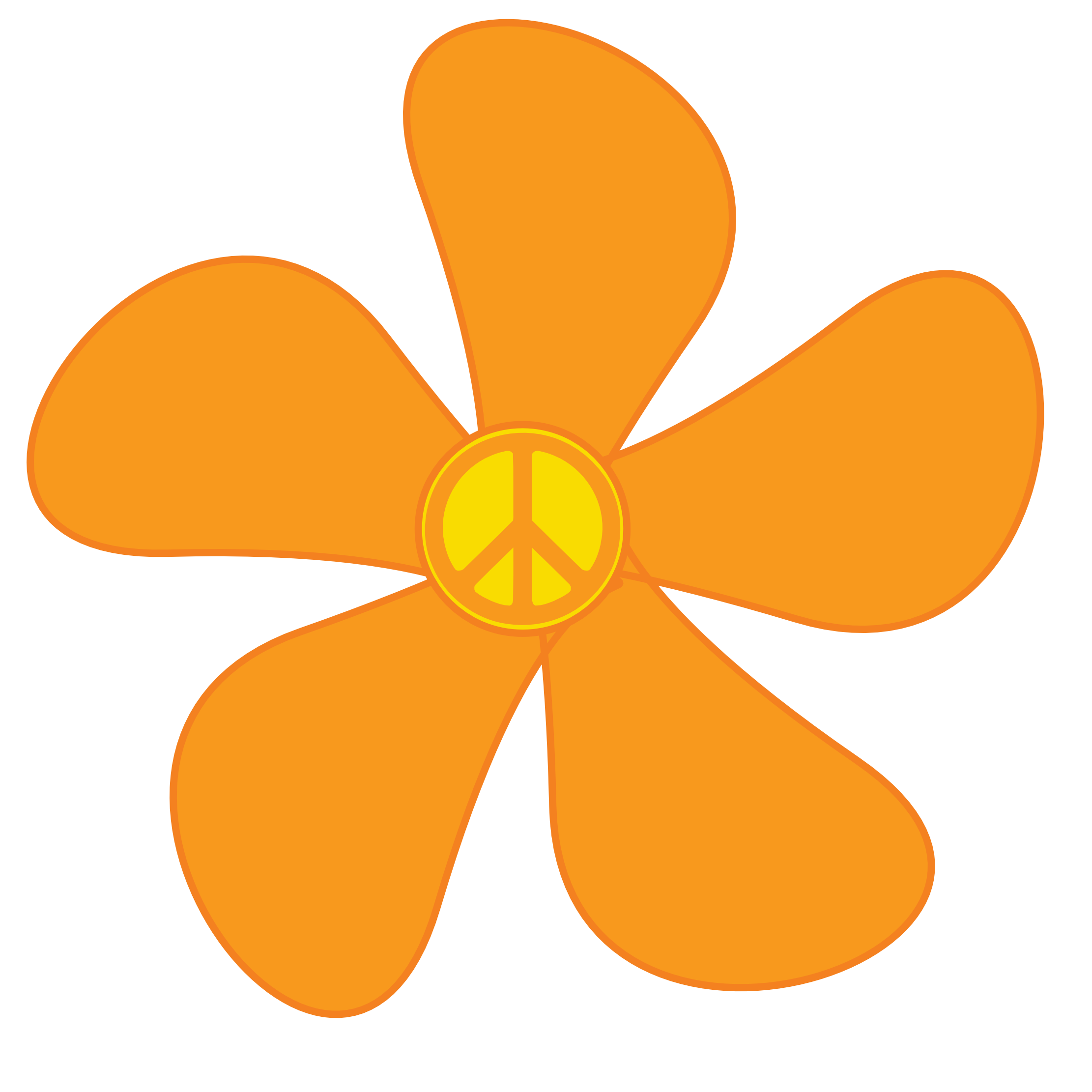 free clipart flower power - photo #24