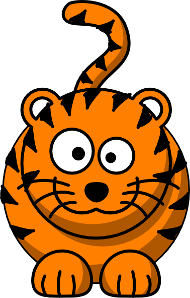 Baby Tiger clip art - vector clip art online, royalty free ...