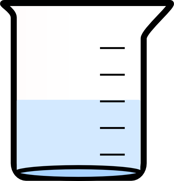 Beaker With Water clip art - vector clip art online, royalty free ...