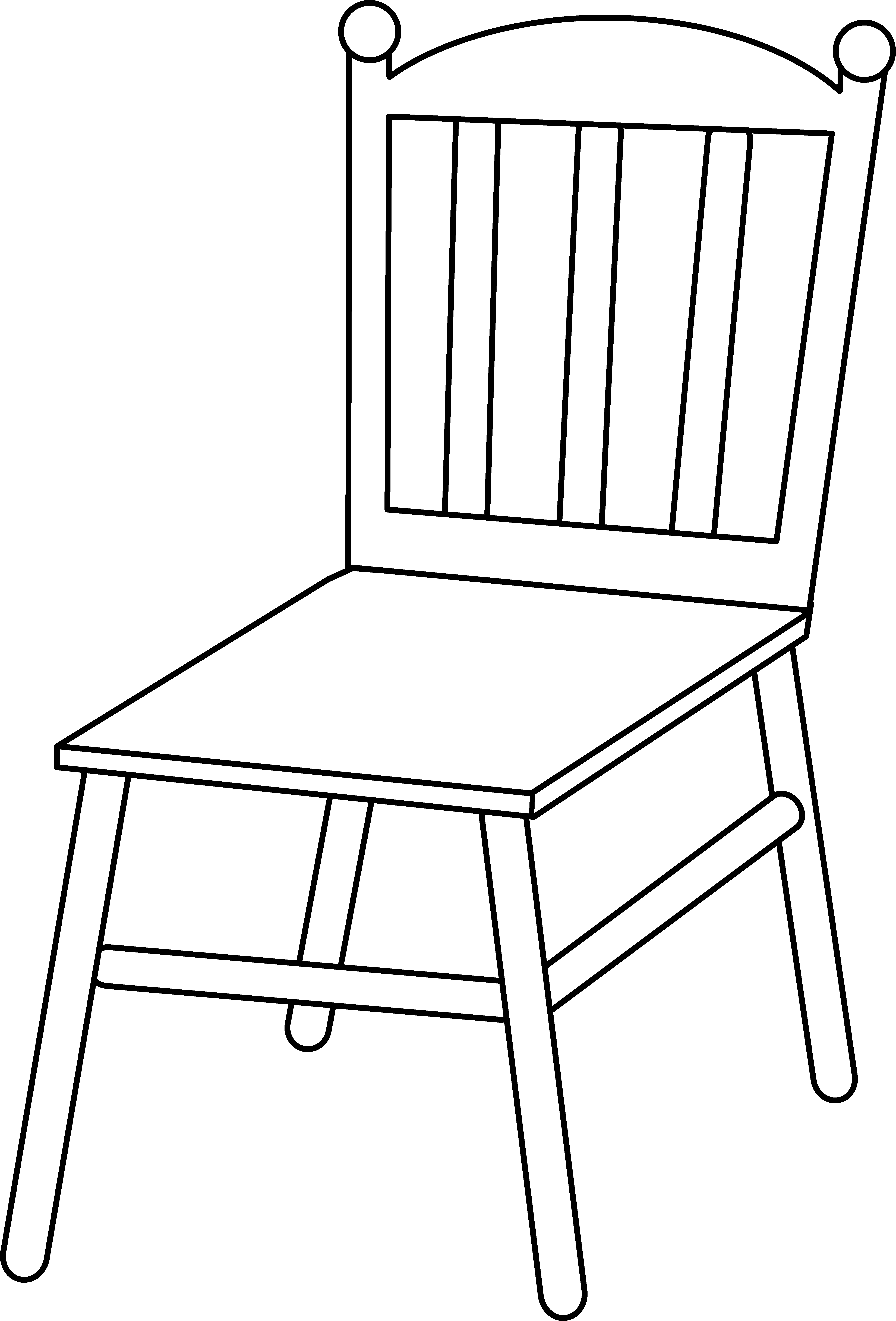 Chair Line Art - Free Clip Art