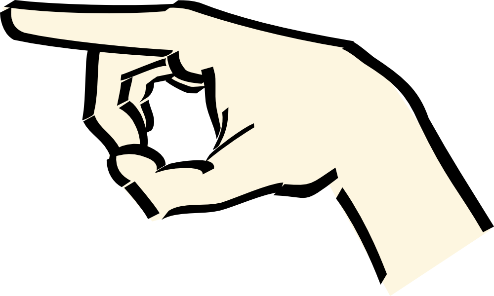 OnlineLabels Clip Art - Pointing Hand