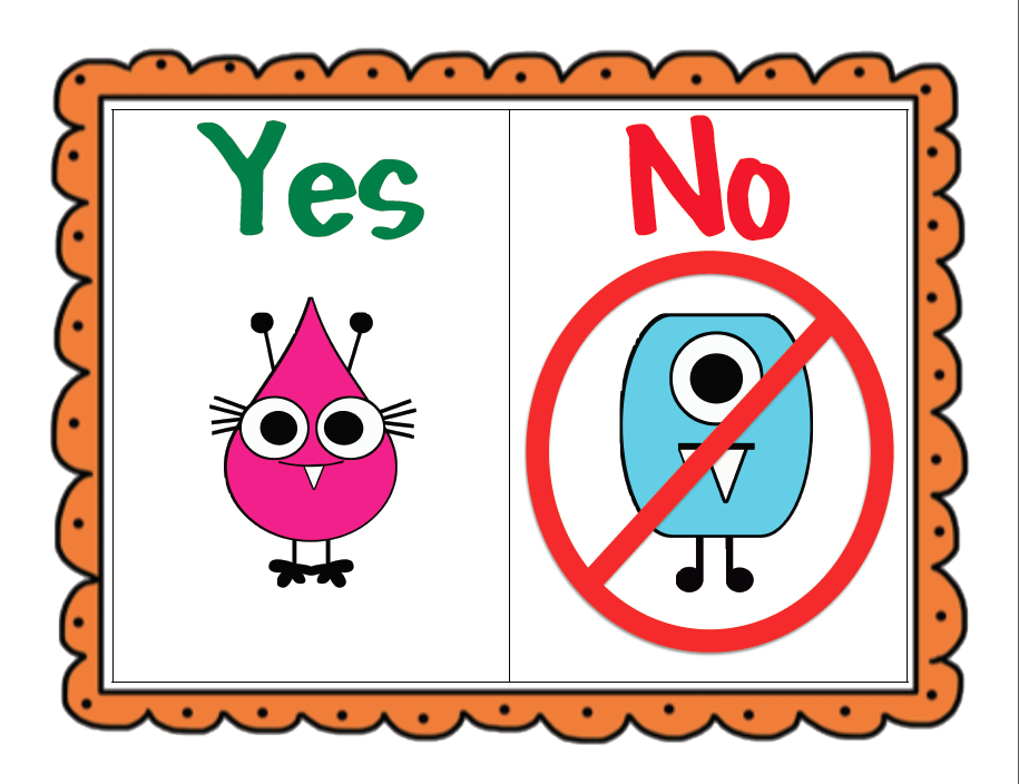 Schoolhouse Talk!: Yes/No Monsters