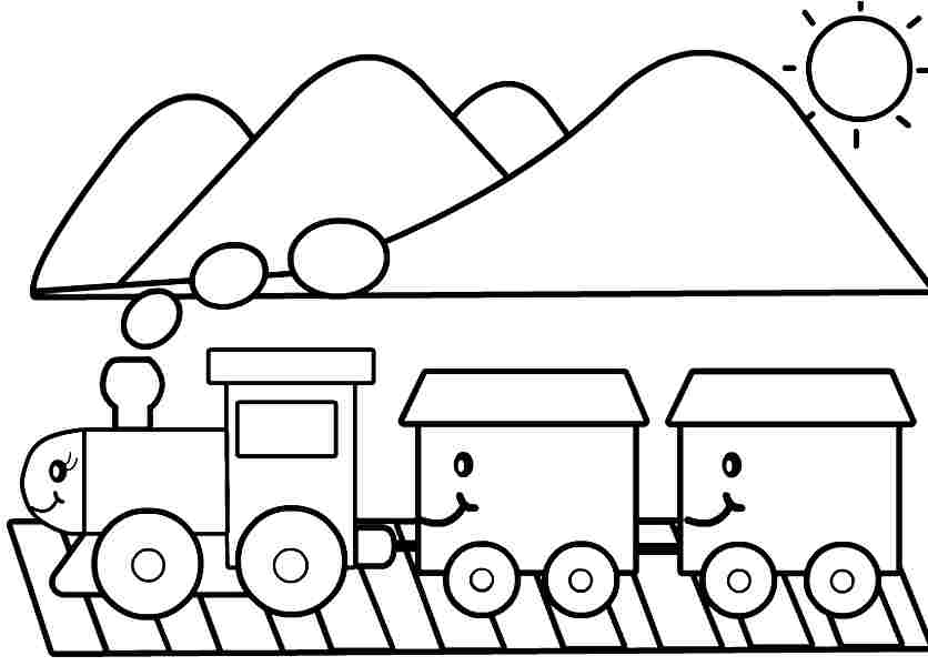 Transportation Train Coloring Pages Printable Free For Girls ...