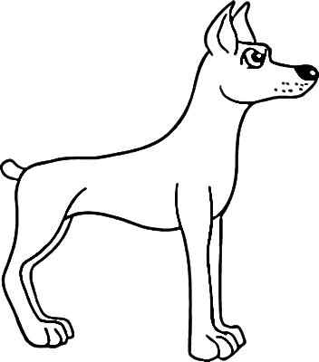 dogbarking Colouring Pages (page 3)