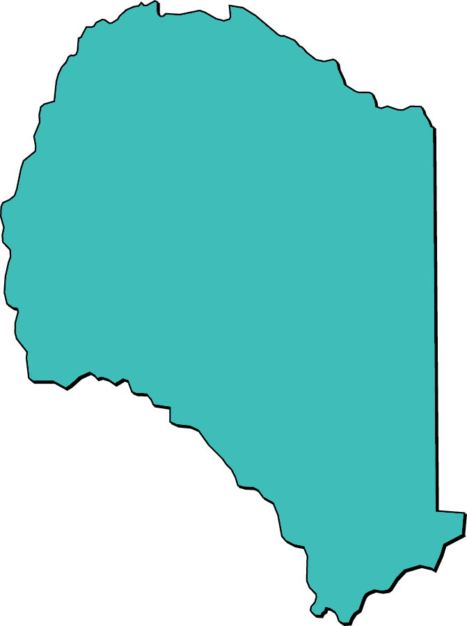 Suwannee County, "Clipart" Style Maps in 50 Colors