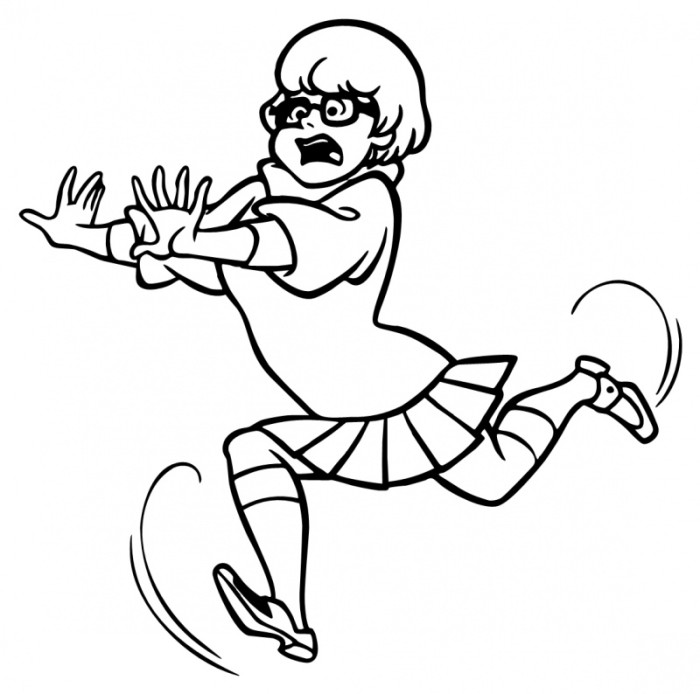 Velma And Shaggy Playing Golf Scooby Doo Coloring Pages - Cartoon ...