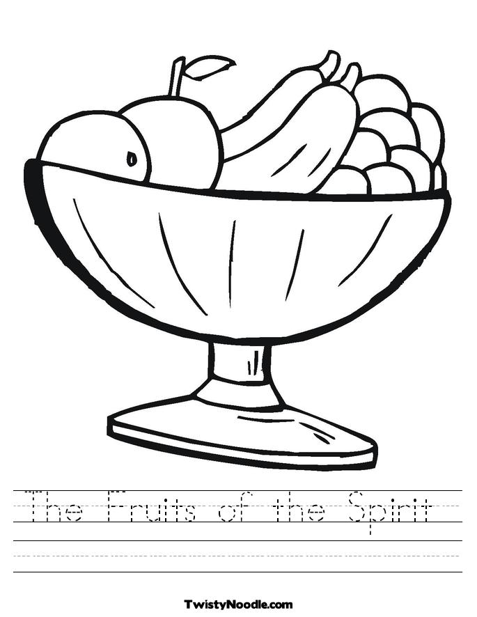 The Fruits Of The Spirit For Kids Worksheet