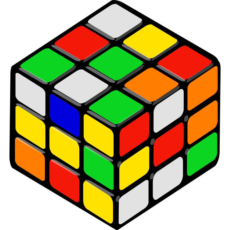 Clipart - rubik's cube random petr 01