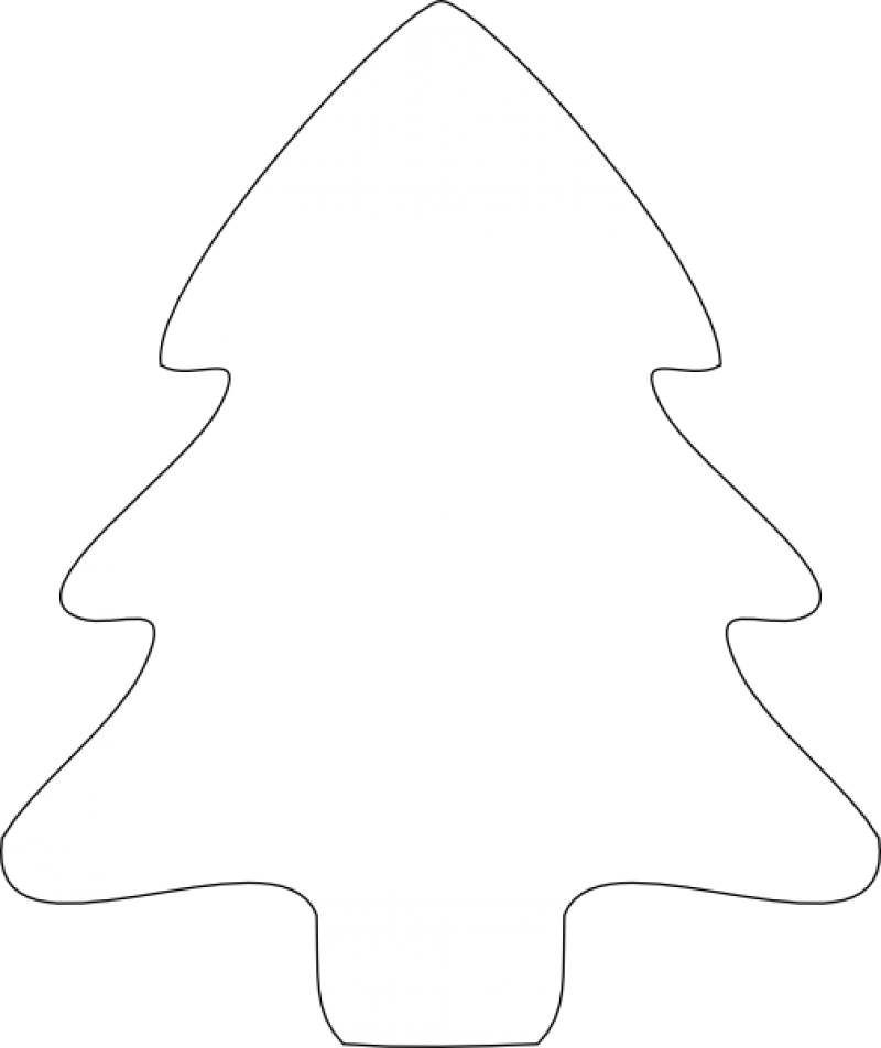 Christmas Tree Outlines Cliparts co