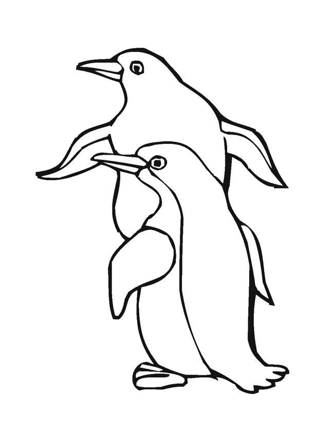 Cartoon Penguin Coloring Pages Cliparts co