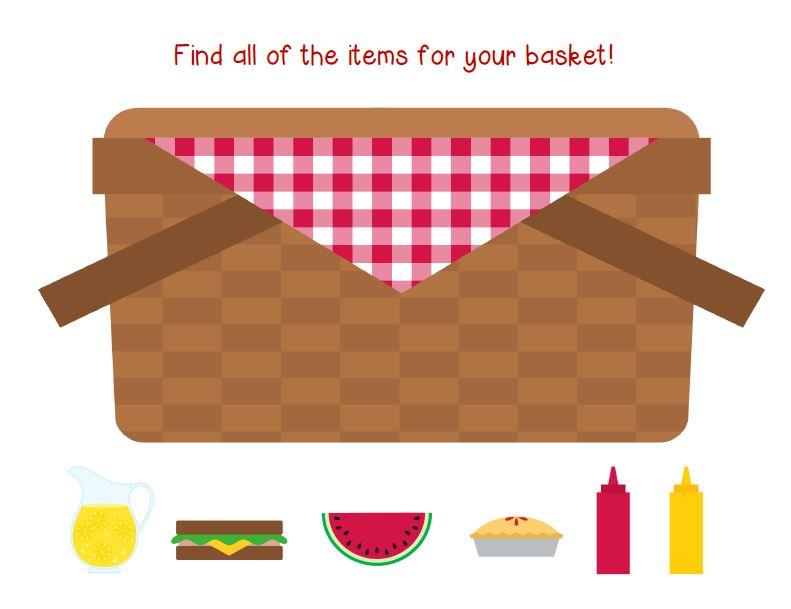 Picnic Basket With Ants Clip Art