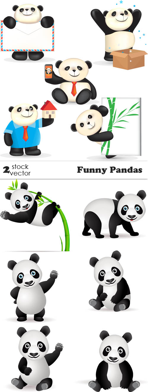 Vectors - Funny Pandas gironics.blogspot.com ® gironics